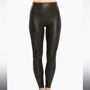 SPANX faux leather moto leggings